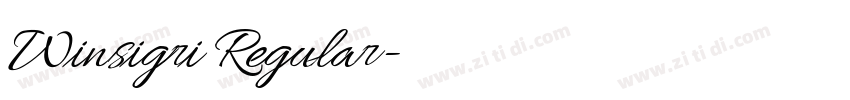 Winsigri Regular字体转换 Winsigri Regular字体转换